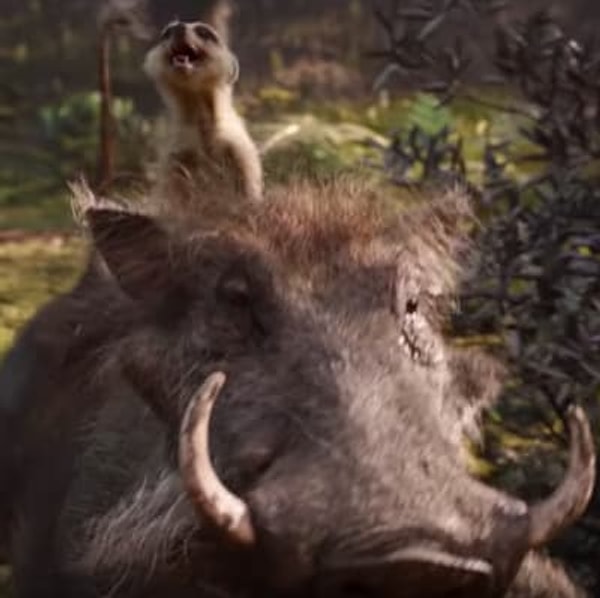 13. И, наконец, нам показывают Тимона и Пумбу, напевающих всем известную мелодию  "The Lion Sleeps Tonight"