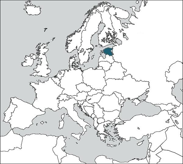 31. Mavi renk ile belirtilen ülke aşağıdakilerden hangisidir?
