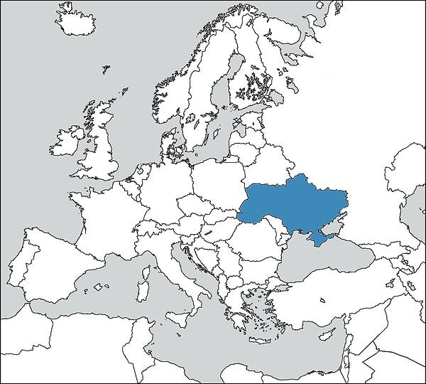 35. Mavi renk ile belirtilen ülke aşağıdakilerden hangisidir?