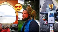 Bisikletiyle Dünyayı Seyahati Sırasında Karşılaştığı Minik Kediyle Dost Olan ve Pedal Çevirmeye Onunla Devam Eden Adam
