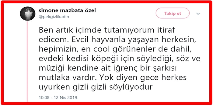 Evcil Hayvanlarına Besteledikleri 'Saçma' Şarkılarını Twitter'da Paylaşarak Gizli Günahlarını Ortaya Döken Kişiler!