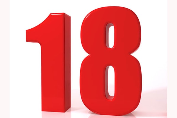 Ваш возраст — 18 лет!