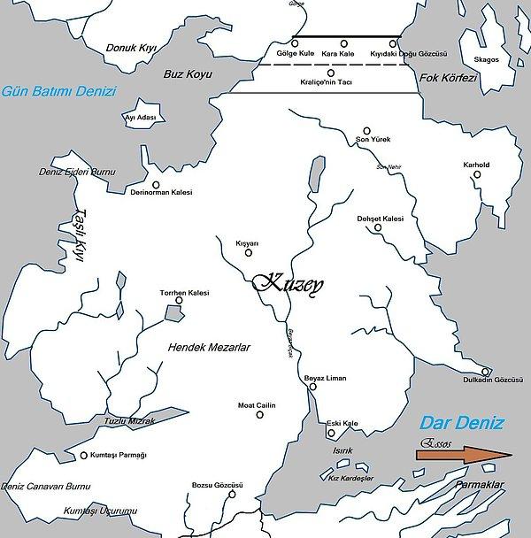 Kuzeyin koruyucusu Stark ailesinin ana yurdu olan Winterfell, Westeros’un kuzeyine hükmeden bir konumdadır. Stark ailesi kuzeydeki bütün hanelere hükmeder.