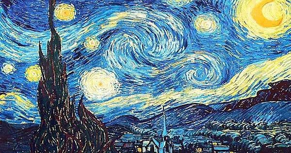2. "Yıldızlı Gece" tablosu, Van Gogh'un Mausole Akıl Hastanesi'nden gördüğü manzaradır.