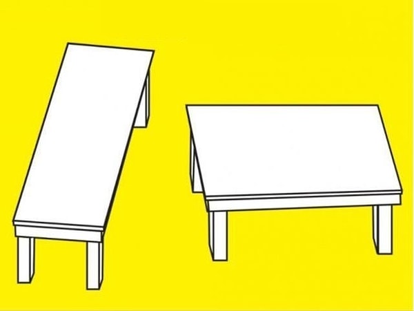 3. Какой из столов больше?