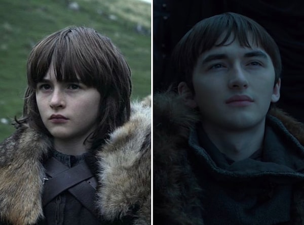 8. Бран Старк порядочно возмужал, но всё еще зачем-то носит челку 🤔