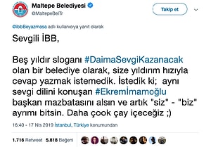 Son Noktayi Maltepe Koydu Twitter Da Maltepe Belediyesi Nin Ibb Beyaz Masa Ya Verdigi Cevap Gundeme Oturdu