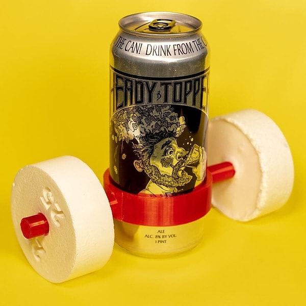 6. Так и назовем эту штуку - гантель с пивом