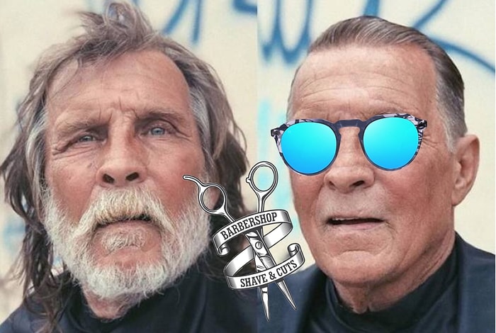 Британские бездомные у парикмахера, или Как свежая стрижка меняет лицо человека: 23 фото