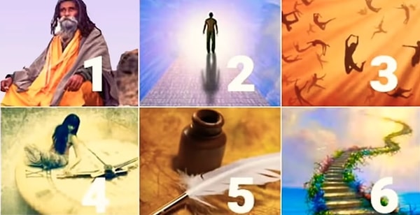 1. Внимательно рассмотрите 6 картинок и выберите ту, которая ассоциируется у вас со спокойствием. Не пытайтесь догадаться, какой результат ответа будет у каждой из них. Отключите логику и просто следуйте голосу интуиции.