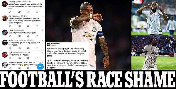 Geçtiğimiz salı günü oynana Barcelona- Manchester United maçından sonra da United kaptanı Ashley Young, sosyal medyada ırkçı hakaretlere maruz kalmıştı.