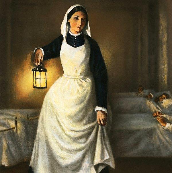22. Modern hemşireliğin kurucusu 'Lambalı Kadın' Florence Nightingale. (1820-1910)