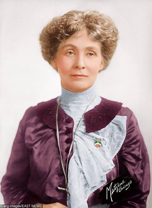 28. Kadınların oy hakkı için savaşan İngiliz sosyal reformcu Emmeline Pankhurst. (1858-1928)