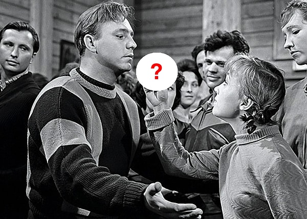 1. Какой жест показывает Тося в фильме "Девчата"?