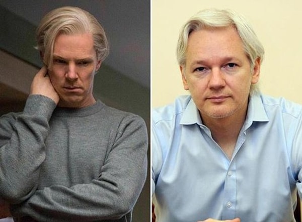 22. Бенедикт Камбербэтч и Джулиан Ассанж ("Пятая власть")