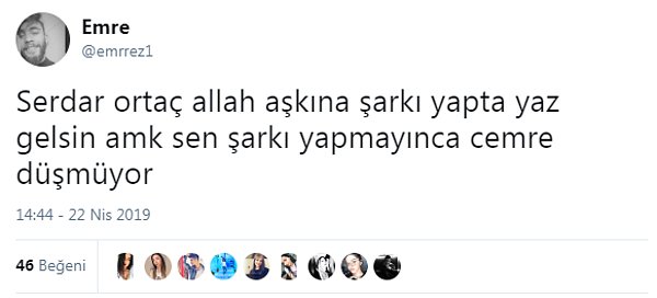 Serdar Ortaç'ı ve Yalın'ı göreve davet ediyoruz 👇