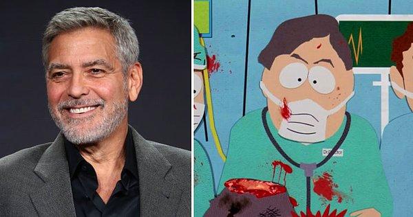 13. George Clooney, South Park'ta Doktor'du.