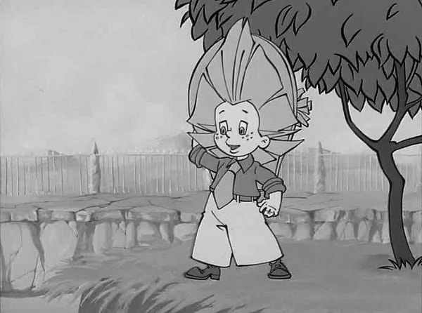 7. Какого цвета штаны у Незнайки?