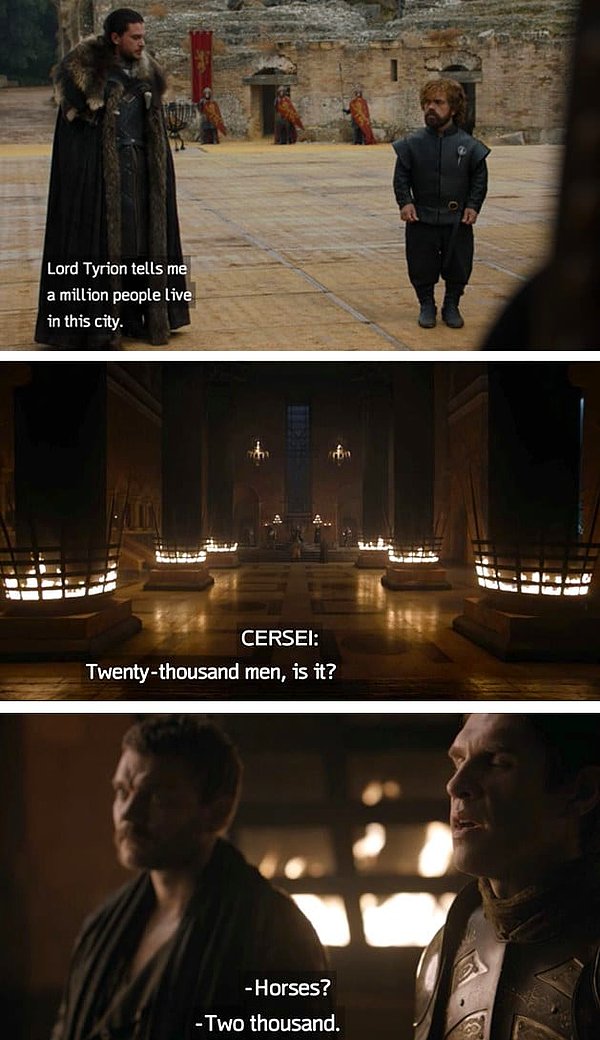 Ek olarak, King's Landing'e gitmek stratejik olarak çok mantıklı.