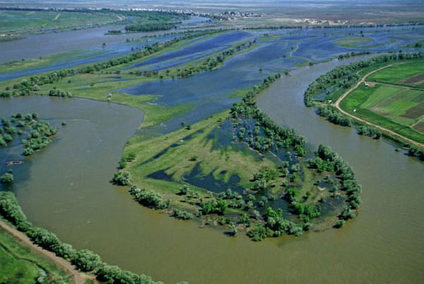 12. На уровне какого моря находится самая низкая точка РФ?