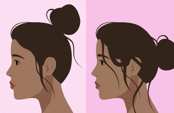 1. Вы собираете свои волосы в пучок, когда вам слишком лень их мыть или даже расчесывать?