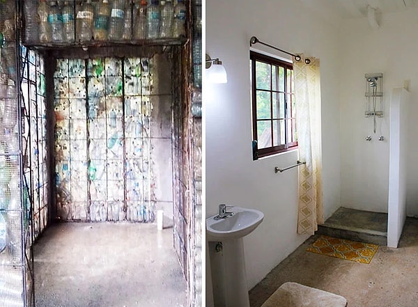 8. Для строительства одного дома площадью 100 квадратных метров в деревне требуется около 14 000 пластиковых бутылок.