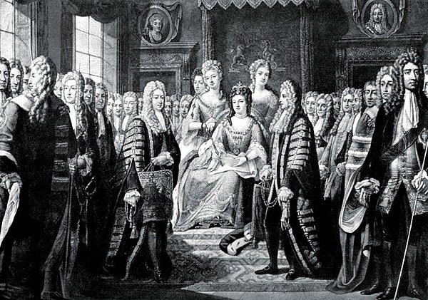 1707 - İngiltere, Galler ve İskoçya; Büyük Britanya olarak birleşti.