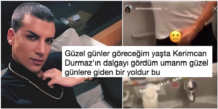 Kerimcan Durmaz'ın Yanlışlıkla Yayınladığı Uçak Tuvaletindeki Müstehcen Görüntülerine Gelen İlginç Yorumlar