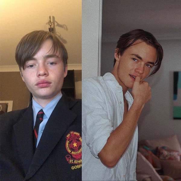 14. "Фото сделаны с разницей в два года"