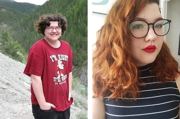 15. "18 и 27 лет. Я все еще полная, но я научилась за собой ухаживать и правильно одеваться"