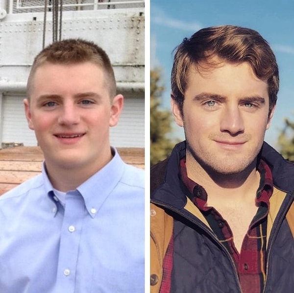 16. "На первом фото мне 18, а на втором 23..."