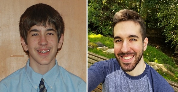 18. "13 и 25 лет. В средней школе я был совсем другим человеком"