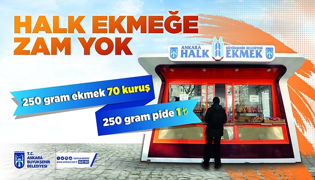 Ankara'da Halk Ekmek pideyi 1 TL'ye satacak
