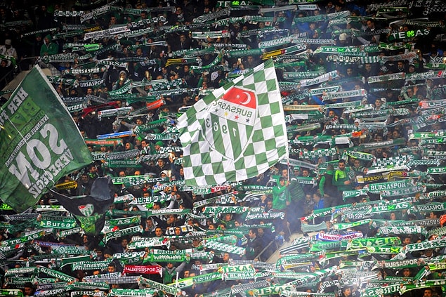 30 puanlı Bursaspor 16.sırada.
