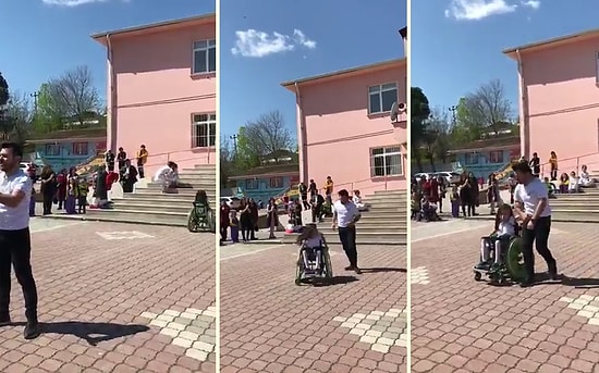 Engelli Öğrencisiyle Dans Eden Öğretmenin Muhteşem Görüntüleri