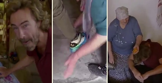 Safranbolu'yu Ziyaret Eden Hollandalı Turistlere Bilgi Verirken Bir Yandan da Bir Güzel Kalaylayan Teyze