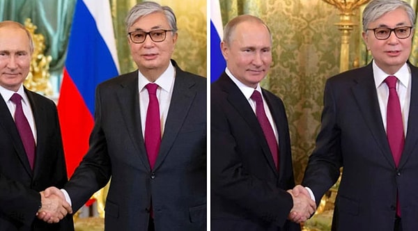 7. А что еще оставалось делать? Не упасть же в грязь лицом перед, без преувеличения, свежим и подтянутым российским лидером! :)