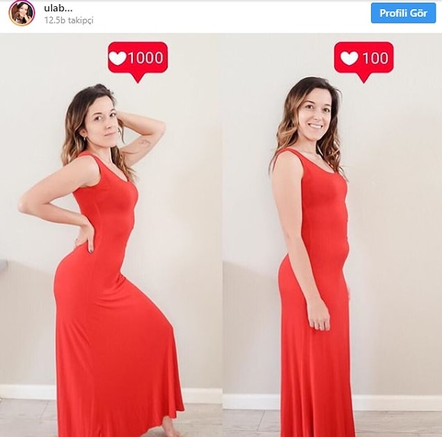 17. Instagram için "kıvrımlı" görünmek... Ama yalnızca doğru yerlerde!