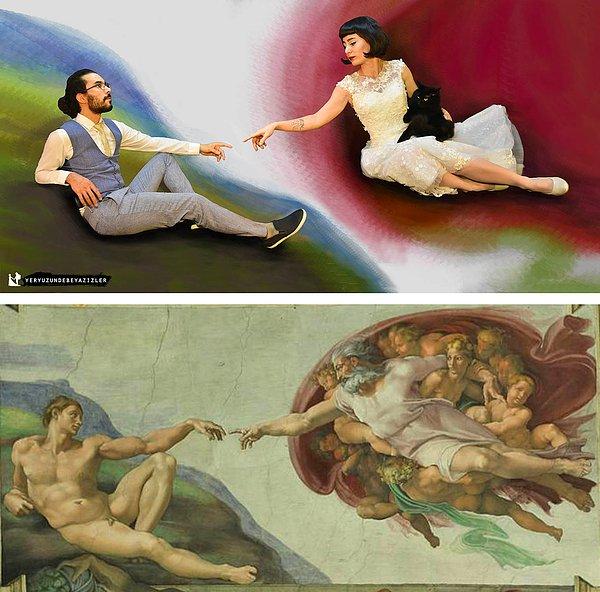 Adem'in Yaratılışı - Michelangelo