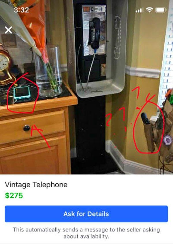 2. "Vintage telefon."