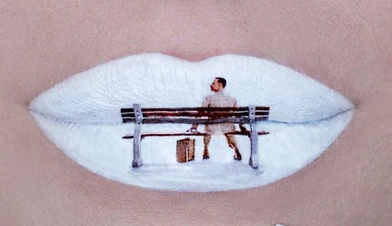 Фредди Меркьюри, Форест Гамп и Джон Сноу: Знакомьтесь с мейкап-артистом, который может нарисовать на своих губах всё, что угодно (40+ фото)