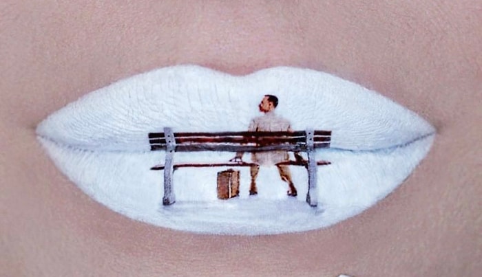 Фредди Меркьюри, Форест Гамп и Джон Сноу: Знакомьтесь с мейкап-артистом, который может нарисовать на своих губах всё, что угодно (40+ фото)