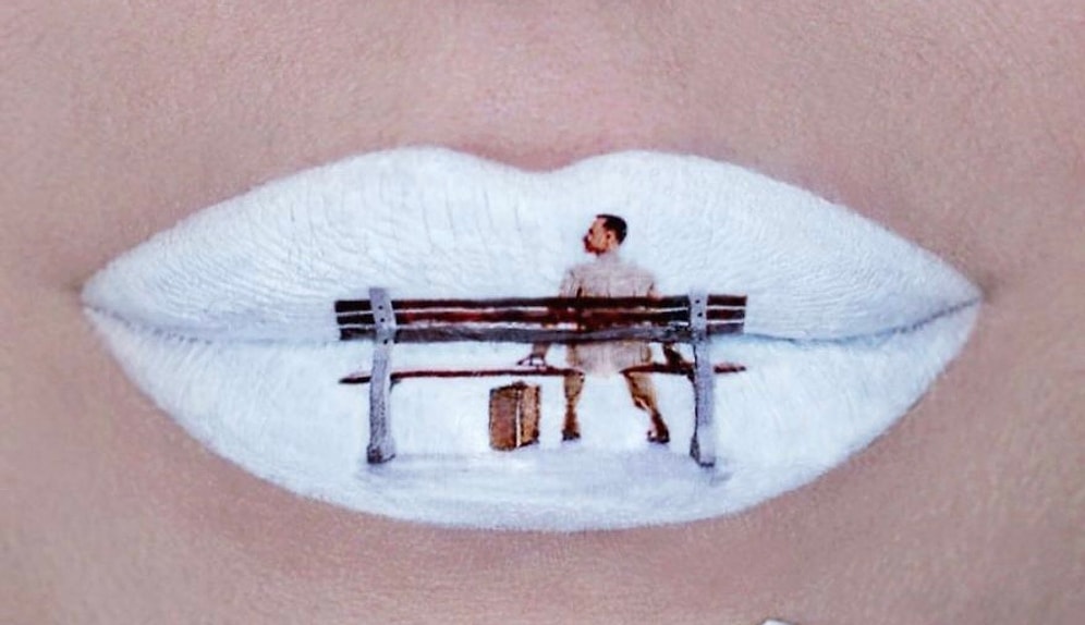 Фредди Меркьюри, Форест Гамп и Джон Сноу: Знакомьтесь с мейкап-артистом, который может нарисовать на своих губах всё, что угодно (40+ фото)