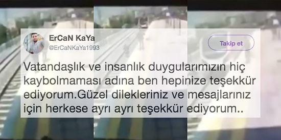 Kendi Canını Hiçe Sayarak Raylara Atlayan Kişiyi Kurtaran Kahramandan Mesaj Var!