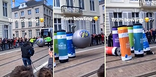 Tramvay ile Bowling Oynayan Brükselliler