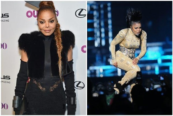 7. Джанет Джексон постоянно то набирает, то сбрасывает. В последний раз она набрала после рождения малыша.