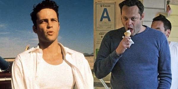 13. Лично на моей памяти Винс Вон всегда был как на втором фото 😅