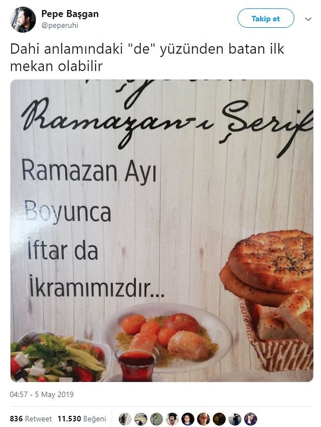 10. Hesap ödeyin derlerse bi bağlaç dersi verilip hesaptan kurtulabiliriz...