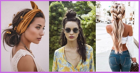 Yaz Geldi Diye Artık Daralmak, Oflamak Yok! Uzun Saçlı Kadınların Severek Kullanacağı Birbirinden Havalı 15 Saç Modeli
