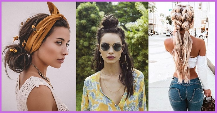 Yaz Geldi Diye Artık Daralmak, Oflamak Yok! Uzun Saçlı Kadınların Severek Kullanacağı Birbirinden Havalı 15 Saç Modeli